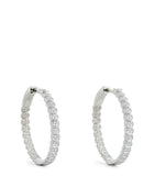 Anita Ko white gold diamond Luna hoop earrings - British product
