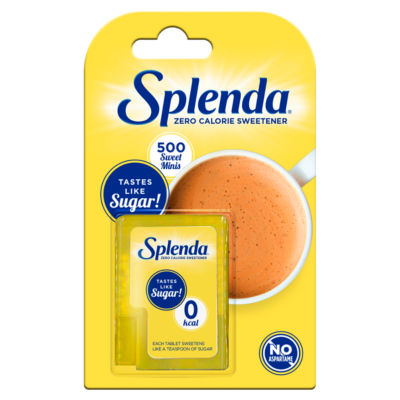 Splenda zero calorie sweetener 500 minis, imported from the UK