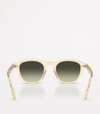 Oliver Peoples square Eyles sunglasses with mirrored lenses, imported from the UK