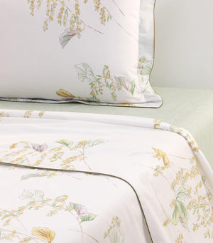 Super King Flat Sheet in Cotton Batiste with Springtime Print, 270cm x 295cm