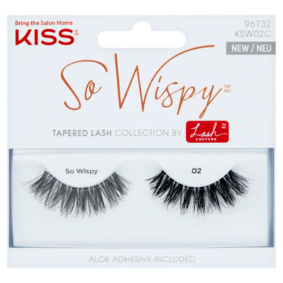 Kiss So Wispy Tapered Lash Collection 02 false eyelashes, UK version