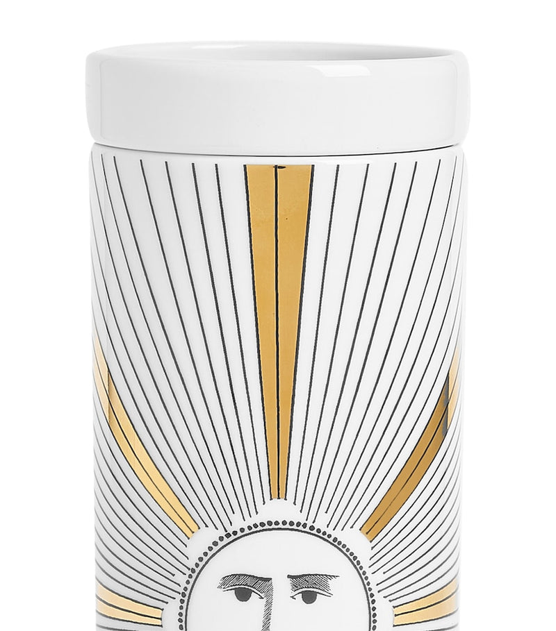 Fornasetti Tall Soli pillar candle 800g - British product