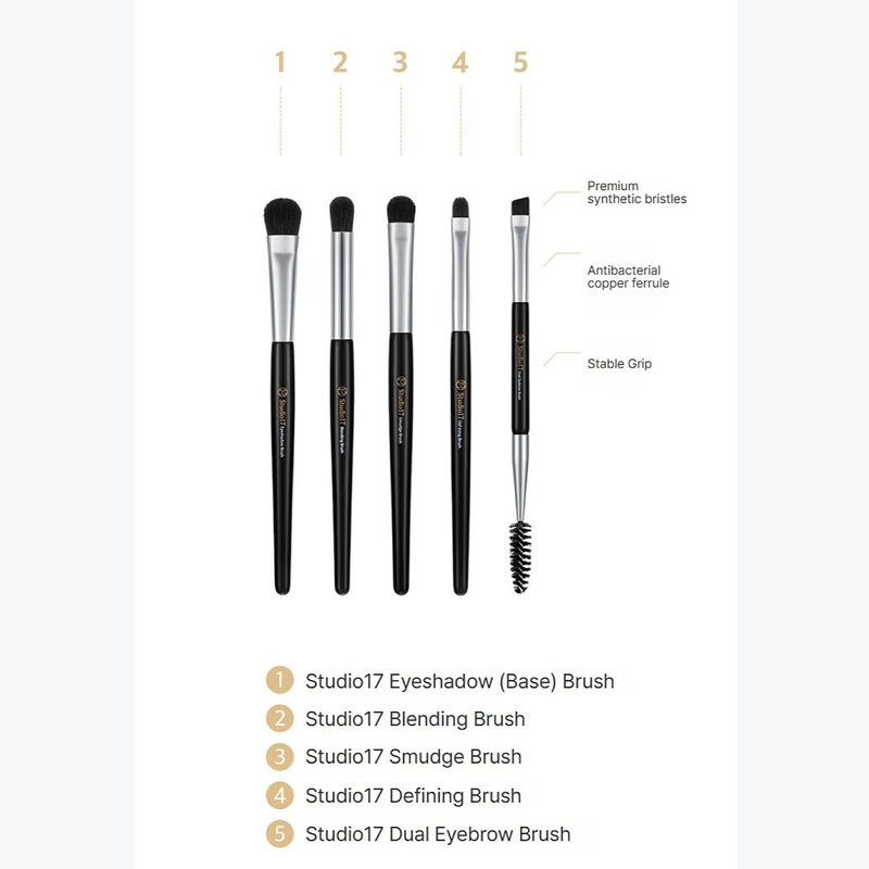 STUDIO17 eye makeup brush set - British product