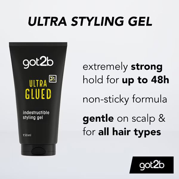 got2b Spiking Glue Ultra Hold Styling Gel 150ml, UK version