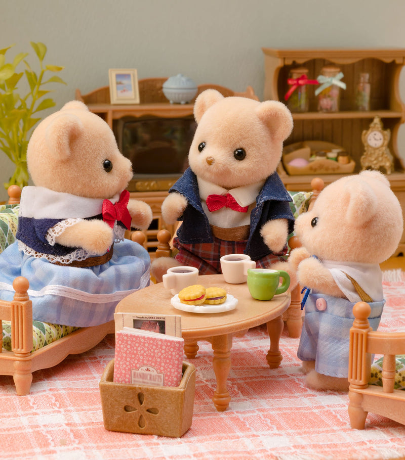 Sylvanian Families Biscuit Bear toy family - British product