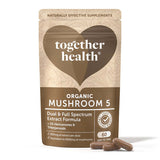 Superdrug Together Health Mushroom 5 Extract Organic Mushroom Supplement 60 Capsules- Buy online at McGrocer