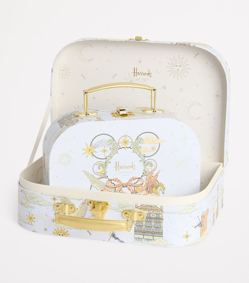 Harrods set of 2 carry cases with clasp fastenings and top handles, UK version