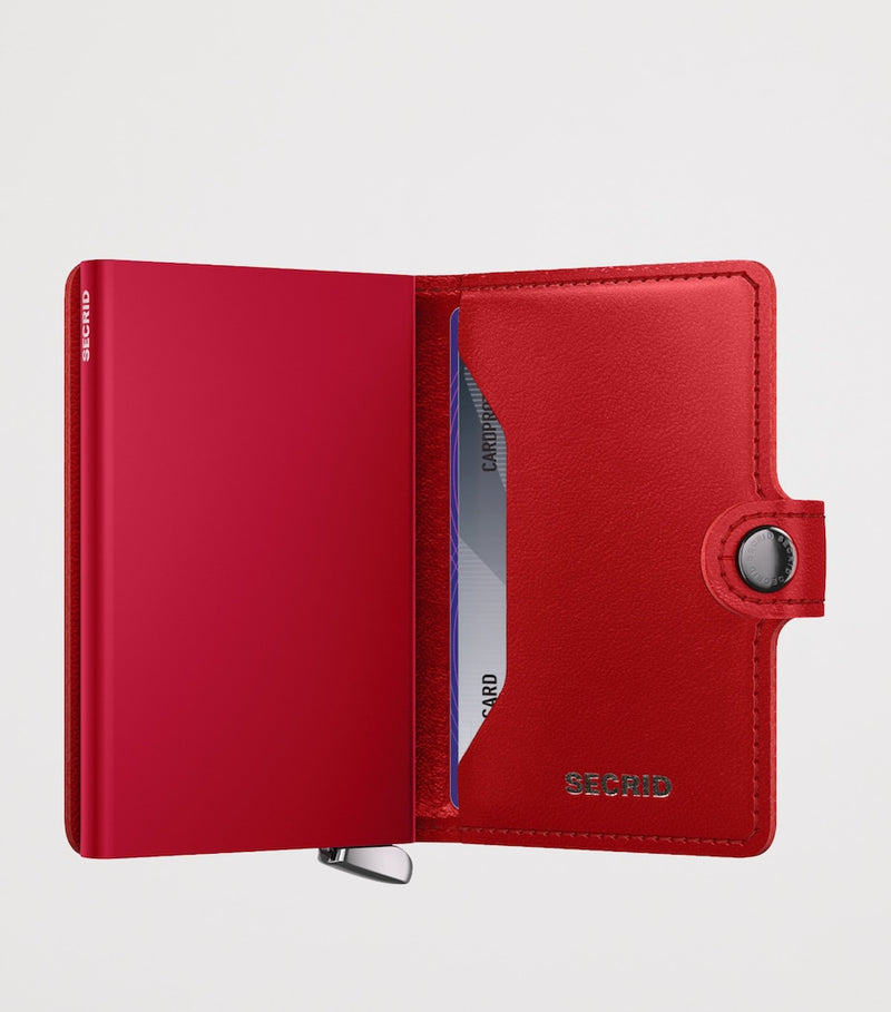Secrid miniwallet leather diamond-embossed 10cm x 6.5cm, UK version