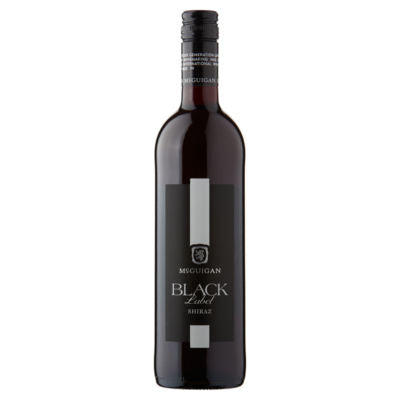 McGuigan Black Label Shiraz red wine 75cl - British product