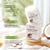 Livingandhome coconut milk body scrub 340g, imported from the UK