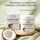 Livingandhome coconut milk body scrub 340g, imported from the UK