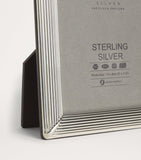 Carrs Silver sterling silver fluted photo frame 5x3.5 inch - British product