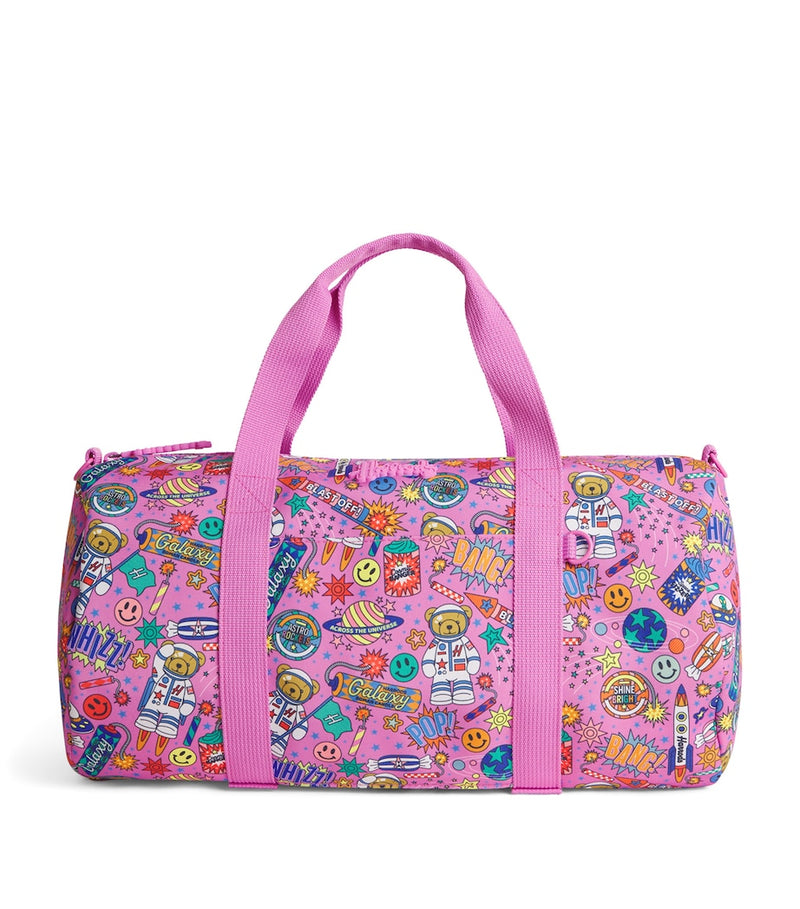 Harrods Pop Rocket Duffle Bag with bold print - British product