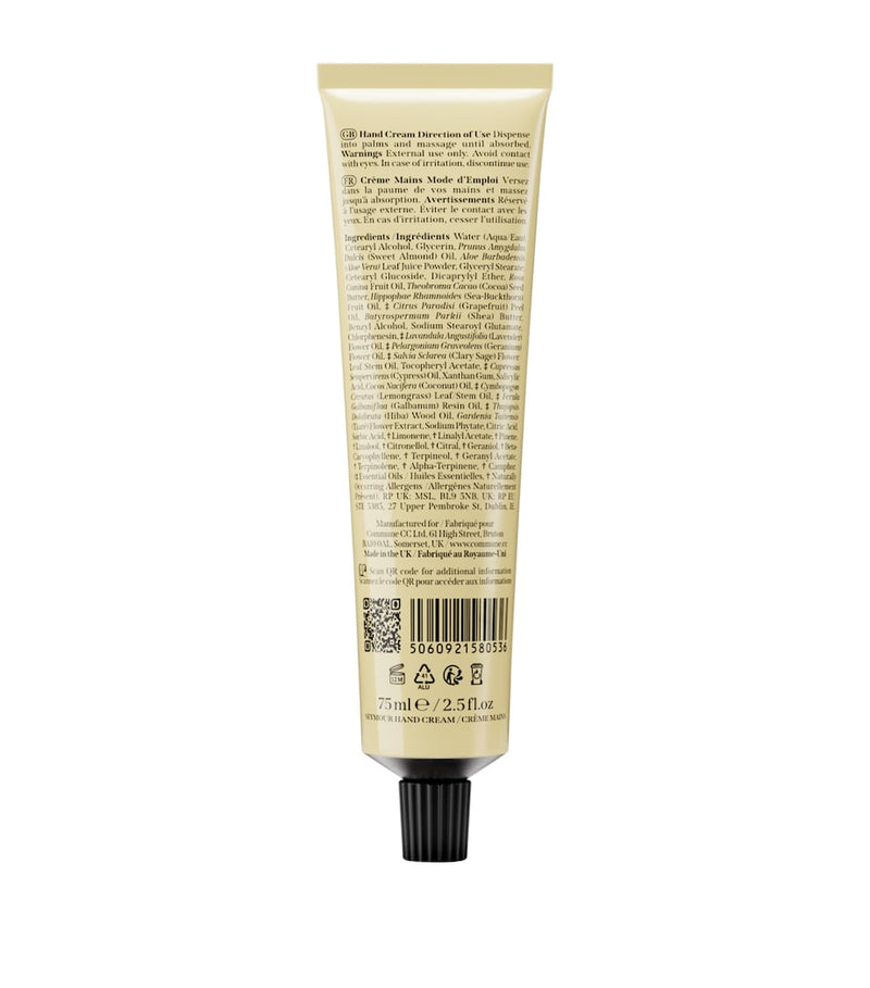 Commune Seymour hand cream 75ml moisturising formula, UK version