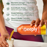 Deeply Gut Health Food With Prebiotic Plant Fibre Carrot Ginger With Turmeric 65ml