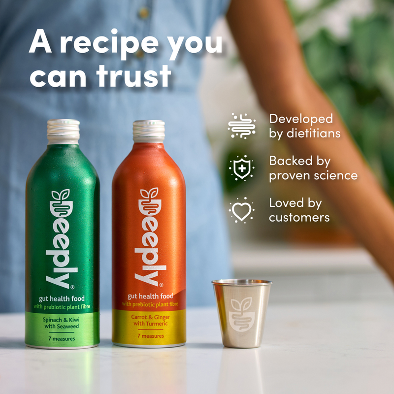 Deeply Gut Health Food With Prebiotic Plant Fibre Carrot Ginger With Turmeric 65ml