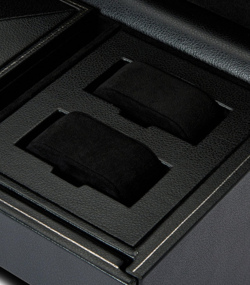 WOLF British Racing triple watch winder, vegan leather (British brand)