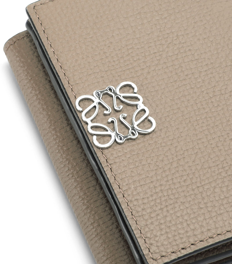 LOEWE pebble calfskin trifold wallet Anagram closure (British brand)