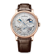 Harrods Jaeger-LeCoultre Pink Gold Duometre Chronograph Moon Watch 42.5mm- Buy online at McGrocer