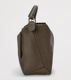 LOEWE Puzzle Edge large leather top-handle bag, imported from the UK