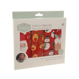 Superdrug Ziggle Christmas Reds Bandana Dribble Bib Set Pack of 4- Buy online at McGrocer