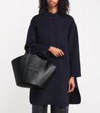 Harrods leather tote bag with H trim, UK version