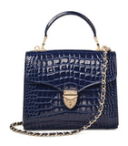 Aspinal of London Midi Mayfair top-handle bag Italian leather, imported from the UK