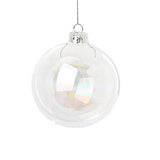 Livingandhome rainbow glass ornament balls set of 5, UK version