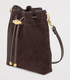 Jimmy Choo Cinch Mini suede handbag with Diamond hardware, imported from the UK