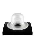 Lalique René Magritte Bowling Hat Crystal Sculpture, UK version