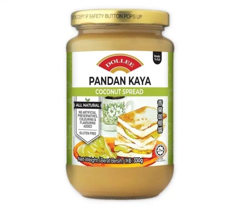 Dollee pandan kaya coconut spread in a jar (British brand)