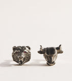 Deakin & Francis sterling silver bull and bear cufflinks - British product