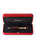 Cartier small ballpoint pen with feline clip 12.5cm - British product