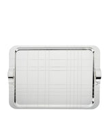 Harrods Christofle Silver-Plated Graphik Handheld Tray (45cm x 32cm)- Buy online at McGrocer