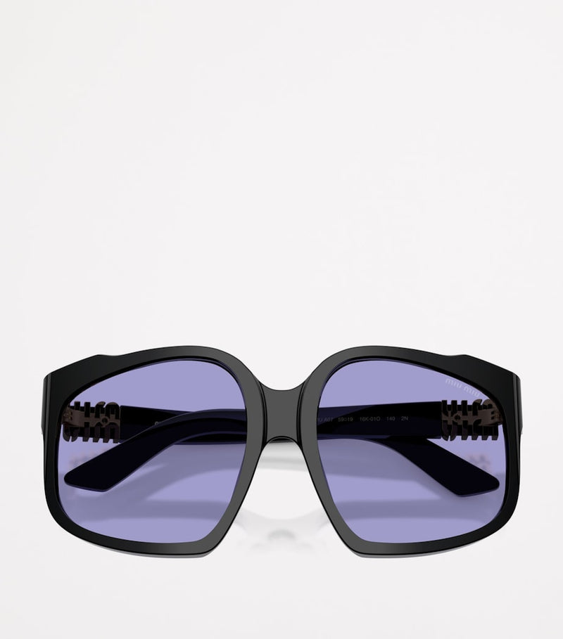 Miu Miu oversized acetate sunglasses, UK version