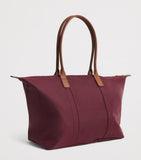 Harrods medium nylon tote bag with leather trim - British product