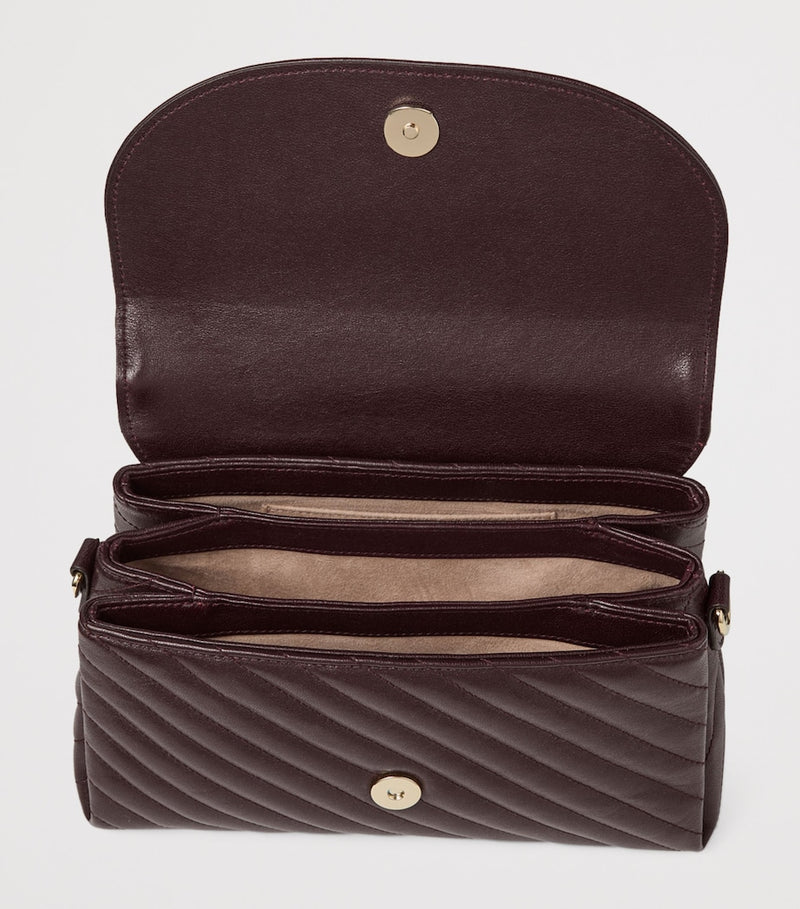 Jimmy Choo Curve quilted leather top-handle bag - British product