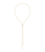 Harrods Boucheron Quatre Small Yellow Gold White Tie Necklace- Buy online at McGrocer