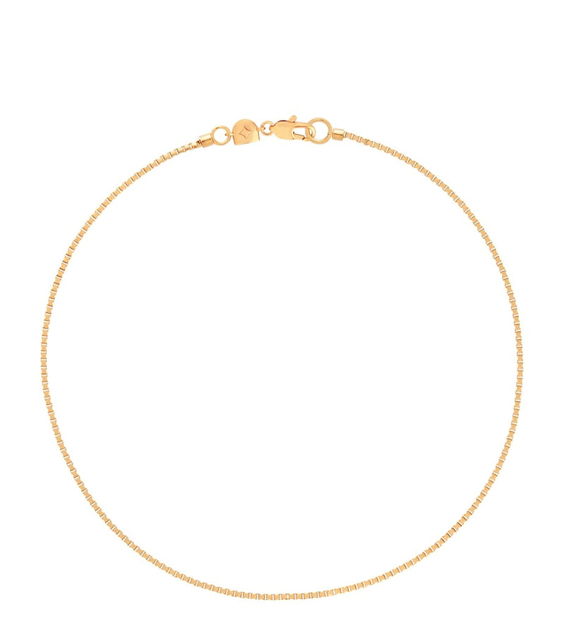 Astrid & Miyu gold-plated box chain anklet (British brand)