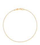 Astrid & Miyu gold-plated box chain anklet (British brand)