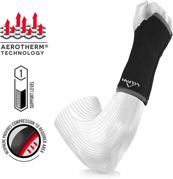Vulkan Classic Wrist Support neoprene brace black (British brand)