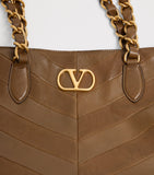 Valentino Garavani Laseine tote bag lambskin leather, imported from the UK