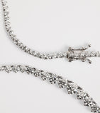 Harrods white gold diamond graduated tennis necklace 7.50ct, UK version