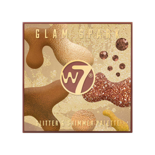 W7 Glam Spark Glitter Eye Palette 4g (British brand)