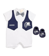 Harrods Story Loris Cotton Playsuit and Boots Gift Set (3-9 Months)- Buy online at McGrocer