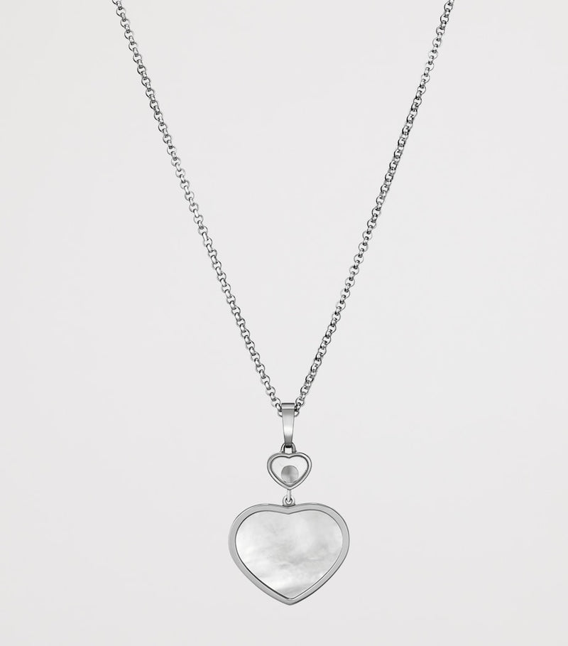 Chopard Happy Hearts pendant white gold diamond (British brand)