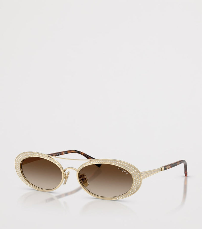 Vogue rhinestone oval sunglasses - British product