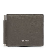 Harrods TOM FORD Grained Leather Money Clip Wallet- Buy online at McGrocer