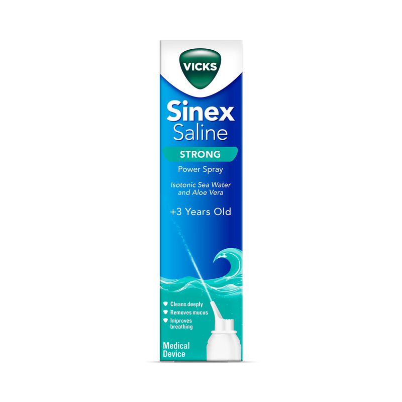Vicks saline nasal spray Strong 120ml, imported from the UK