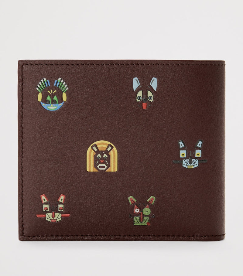 LOEWE cats leather wallet with Louis Wain art (British brand)
